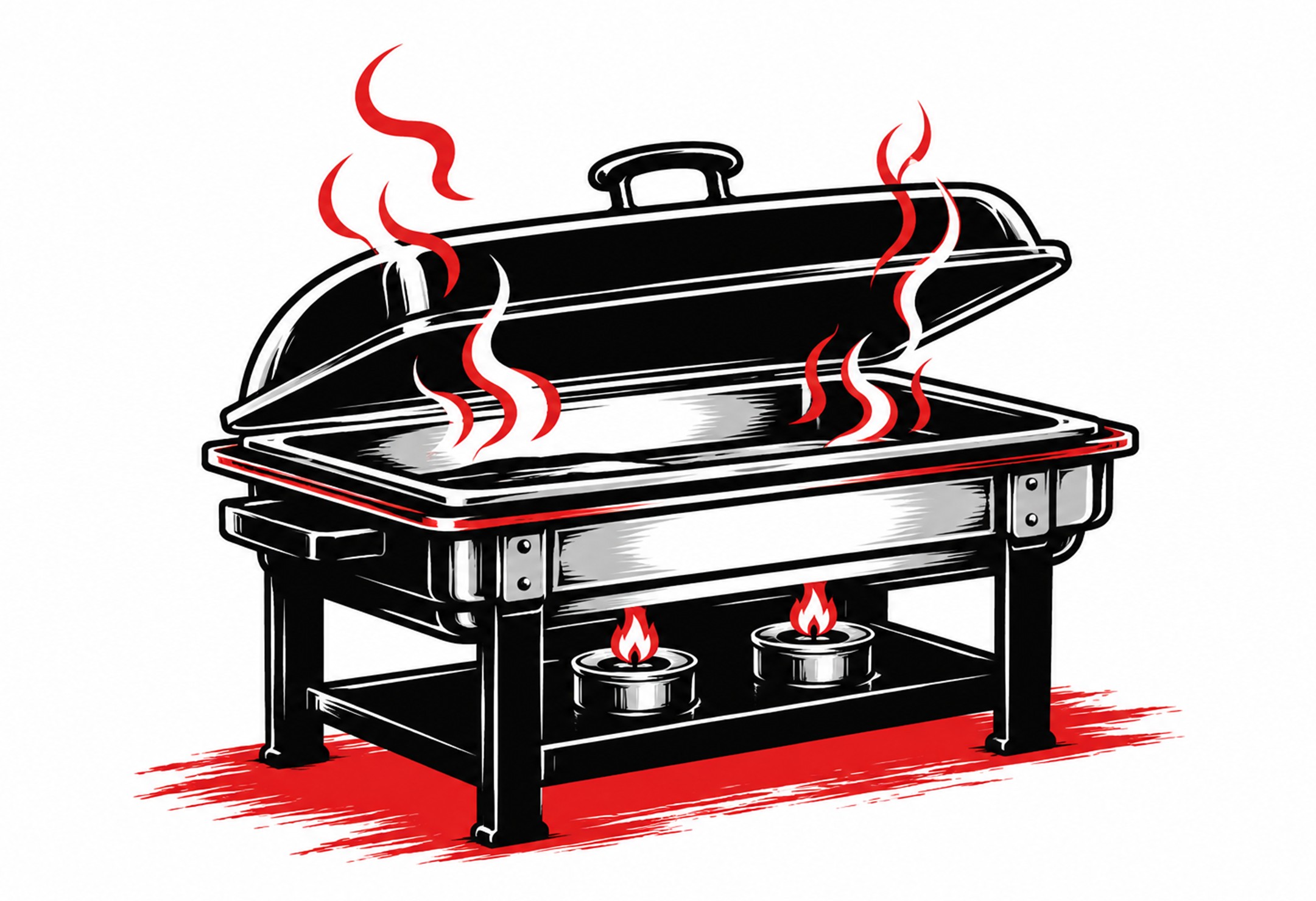 Catering Setup Illustration